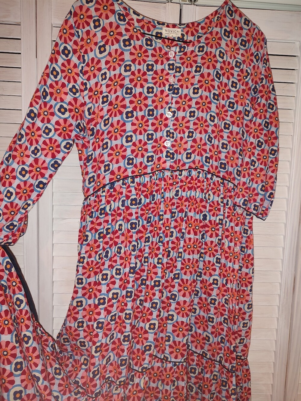 Artistan Made Cotton Dress Made In India Small